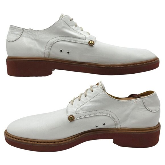 Paciotti 308 Madison Mens 11 / 10 UK White Leather Derby Dress Casual Oxfords - Picture 7 of 10
